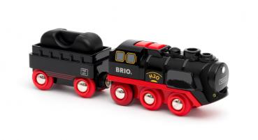 Brio World Eisenbahn Lok Batterie Dampflok mit Wassertank 3 Teile 33884