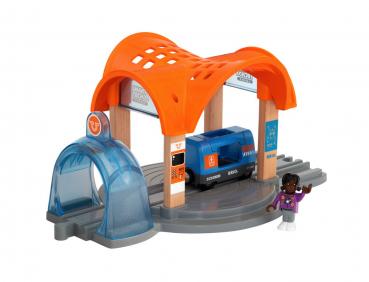 Brio World Eisenbahn Zubehör Smart Tech Sound Bahnhof Action Tunnel 4 Teile 33973