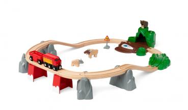 Brio World Eisenbahn Set Bahn Starter Set Nordische Waldtiere 26 Teile 33988