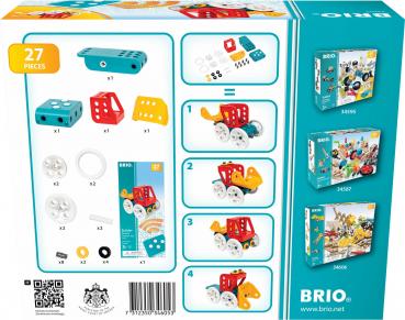 Brio Spielzeug Bausystem Builder Auto mit Fernsteuerung 23 Teile 34605