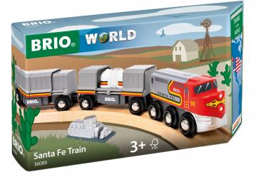 Brio World Eisenbahn Zug Trains of the World Santa Fe Zug 5 Teile 36089