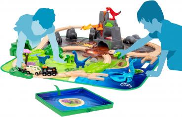 Brio World Eisenbahn Starter Set Dinosaurier Deluxe Set 44 Teile 36104