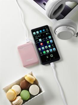 Intenso Powerbank mobile Ladestation Slim XS 5000 mAh Typ A / C USB OUT rose