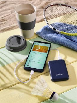 Intenso Powerbank mobile Ladestation Slim XS 5000 mAh Typ A / C USB OUT dark blue