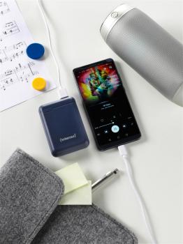 Intenso Powerbank mobile Ladestation Slim XS 10000 mAh Typ A / C USB OUT dark blue