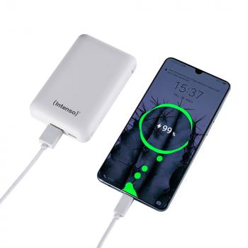 Intenso Powerbank mobile Ladestation XC 10000 mAh Ladegerät USB Typ C 2x USB OUT weiß