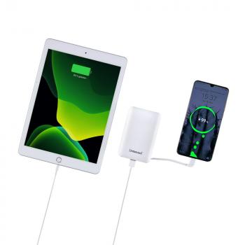 Intenso Powerbank mobile Ladestation XC 10000 mAh Ladegerät USB Typ C 2x USB OUT weiß