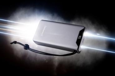 Intenso Powerbank F20000 PD Qualcomm Quick Charge 3.0 20000 mAh 1x USB Typ A und C OUT grau