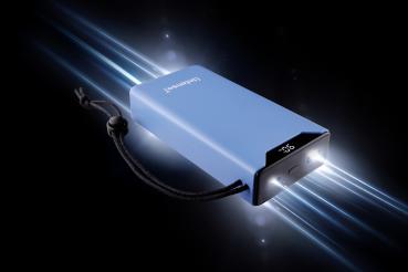 Intenso Powerbank F20000 PD Qualcomm Quick Charge 3.0 20000 mAh 1x USB Typ A und C OUT blau