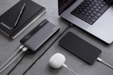 Intenso Powerbank HE25000 PD 3.1 25000 mAh max. 140 W 1x USB Typ A und 2x USB-C OUT