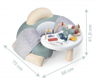 Smoby Spielzeug Little Smoby Cosy Babysitz mit Activity-Tisch 3in1 7600140103