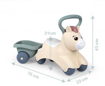 Smoby Outdoor Spielzeug Fahrzeug Rutscherfahrzeug Little Smoby Baby-Pony 7600140502