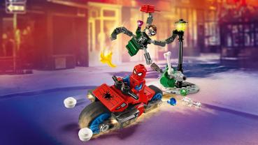 LEGO® Super Heroes Marvel Motorrad-Verfolgungsjagd: Spider-Man vs. Doc Ock 77 Teile 76275