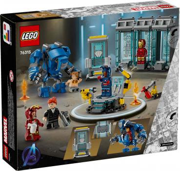 LEGO® Marvel Super Heroes™ Iron Mans Labor: Halle der Rüstungen 384 Teile 76315