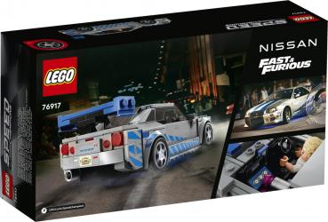 LEGO® Speed Champions 2 Fast 2 Furious Nissan Skyline GT-R (R34) 319 Teile 76917