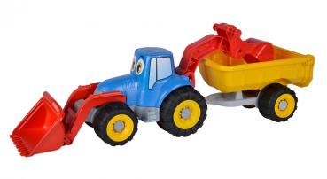 Simba Outdoor Spielzeug Sand & Strand Traktor mit Anhänger 107134505