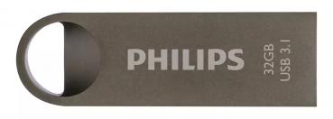 Philips USB Stick 32GB Speicherstick Moon Aluminium grau USB 3.1
