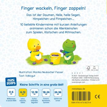 Ravensburger Buch ministeps Fingerspiele für Klitzekleine 30273