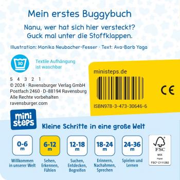 Ravensburger Buch Pappbilderbuch ministeps Mein erstes Buggybuch Guck mal! Erste Sachen 30646