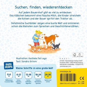 Ravensburger Buch Pappbilderbuch ministeps Wir entdecken den Bauernhof 30802