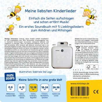 Ravensburger ministeps Buch Hör rein, sing mit! Erste Kinderlieder zum Anhören 31993