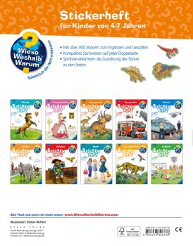 Ravensburger Buch Wieso? Weshalb? Warum? Stickerheft Dinosaurier 32677