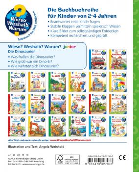 Ravensburger Buch Wieso? Weshalb? Warum? Junior Die Dinosaurier Band 25 32797