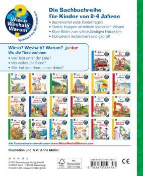 Ravensburger Buch Wieso? Weshalb? Warum? Junior Wo die Tiere wohnen Band 46 32874