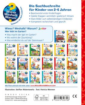 Ravensburger Buch Wieso? Weshalb? Warum? Junior Wer lebt im Garten? Band 49 32879