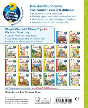 Ravensburger Buch Wieso? Weshalb? Warum? Junior Wir feiern Geburtstag Band 27 32934