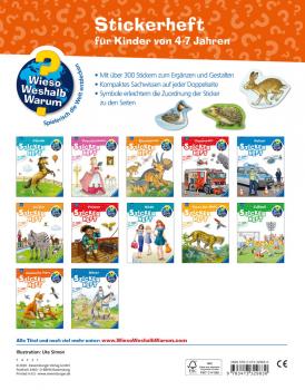 Ravensburger Buch Wieso? Weshalb? Warum? Stickerheft Heimische Tiere 32983