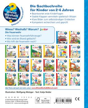 Ravensburger Buch Wieso? Weshalb? Warum? Junior Die Feuerwehr Band 2 33291