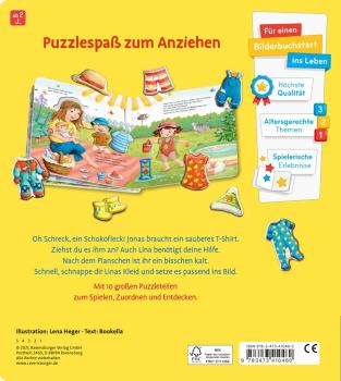 Ravensburger Pappbilderbuch Mein großes Puzzle Spielbuch Das ziehen wir an 41046