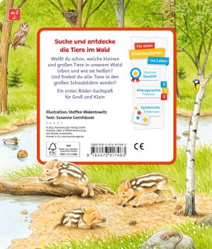 Ravensburger Buch Pappbilderbuch Sachen suchen Tiere im Wald 41748