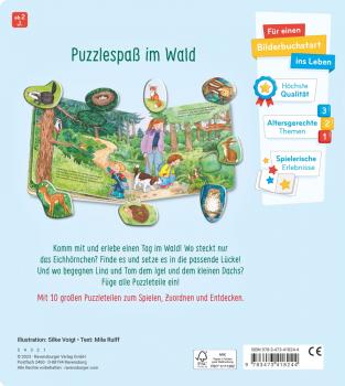 Ravensburger Buch Pappbilderbuch Mein großes Puzzle-Spielbuch Wald 41824