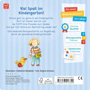 Ravensburger Buch Pappbilderbuch Komm mit in den Kindergarten 41835