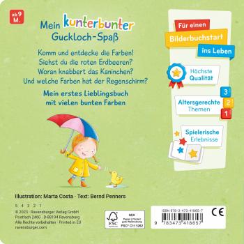 Ravensburger Buch Pappbilderbuch Viele kunterbunte Farben 41865