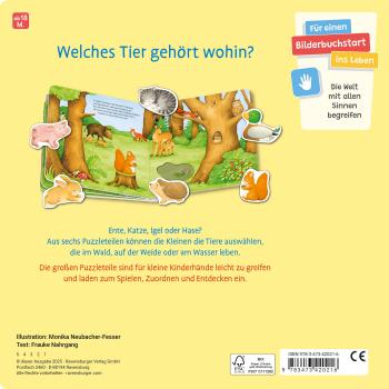 Ravensburger Buch Pappbilderbuch Mitmachen Mein liebstes Puzzle Spielbuch Tiere 42021