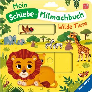 Ravensburger Buch Pappbilderbuch Mitmachen Mein Schiebe Mitmachbuch Wilde Tiere 42025