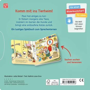 Ravensburger Buch Pappbilderbuch Mitmachen Wo ist bloß …? Mein TierBuch zum Sachen suchen 42050