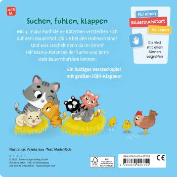 Ravensburger Buch Pappbilderbuch Mitmachen Wo seid ihr, kleine Kätzchen? 42074