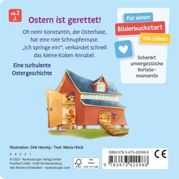 Ravensburger Buch Pappbilderbuch Vorlesen Osterfest im Hühnernest 42098