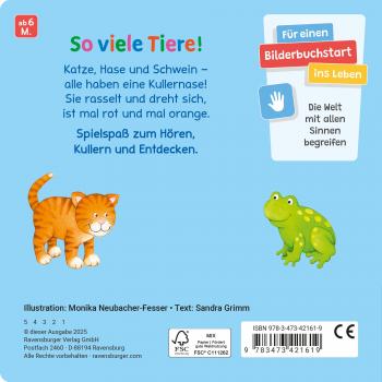 Ravensburger Buch Pappbilderbuch Mitmachen Alle meine Kullertiere 42161