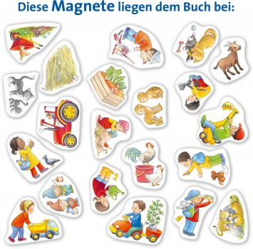 Ravensburger Buch Pappbilderbuch Mitmachen Mein großes Magnetbuch Wer macht was? 42175