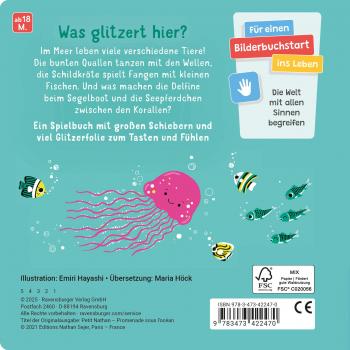 Ravensburger Buch Pappbilderbuch Mitmachen Mein erstes Glitzerbuch Im Meer 42247