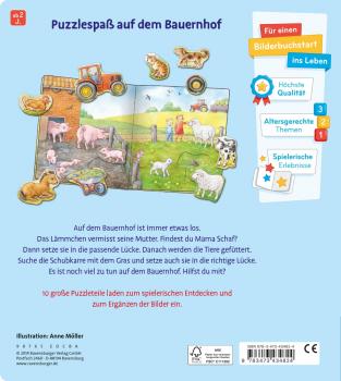 Ravensburger Pappbilderbuch Mein großes Puzzle Spielbuch Bauernhof 43482