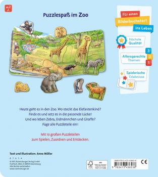 Ravensburger Pappbilderbuch Mein großes Puzzle Spielbuch Zoo 43653