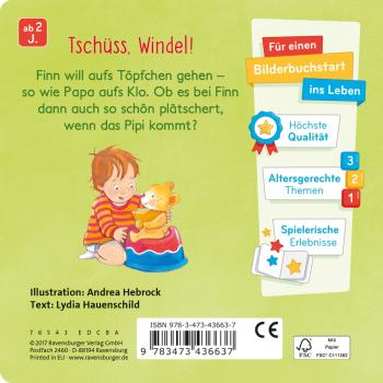 Ravensburger Pappbilderbuch Finn geht aufs Töpfchen 43663