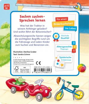 Ravensburger Pappbilderbuch Mein erstes Sachen suchen Meine Fahrzeuge 43801