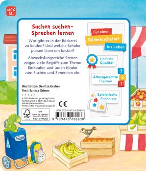 Ravensburger Pappbilderbuch Mein erstes Sachen suchen Beim Einkaufen 43893